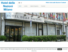 Tablet Screenshot of hoteldellenazionimilan.com